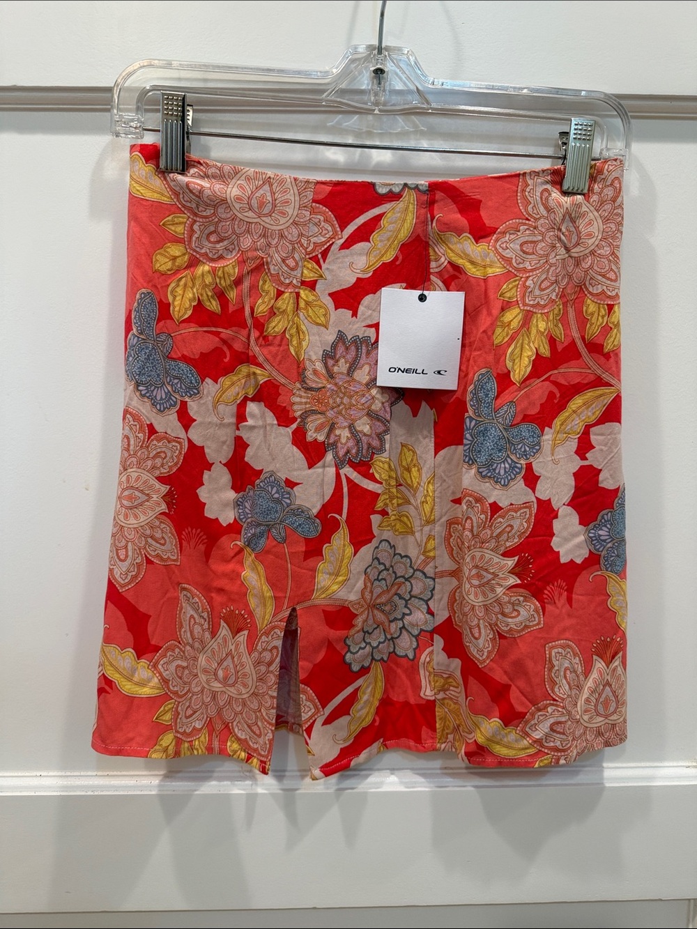 O'Neill Red Floral Print Skirt